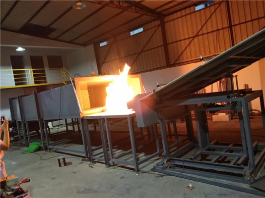 Çatı malzemesi Yangına Direnme Performansı Alev Geriletici Performansı Test Makinesi Fotovoltaik hücreler için