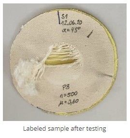 EN17092-1 Motosiklet Sürücüleri Koruyucu Giysiler için Çarpışma Sıkıntısı Deneme Makinesi Kumaş Deneme Ekipmanı