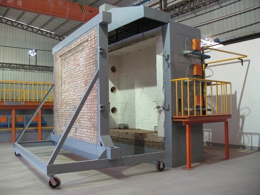 ISO834-1 Yangın geçirmez Cam Çelik Yapı Yangın geçirmez Kaplama Yangın Deneme Fırını