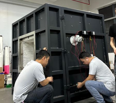 Yangına dayanıklı kaplama örneği Yangına dayanıklılık test fırını