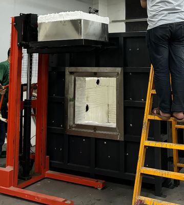 Çelik yapısı Yangına dayanıklı Örnek testi fırını Yüksek sıcaklığa dayanıklılık 1300 C'nin altında