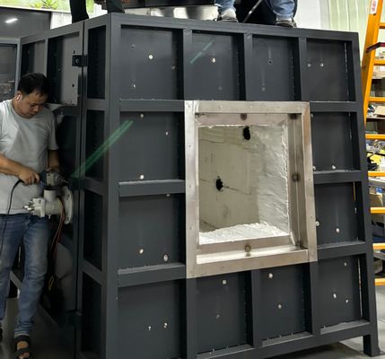 Yangına dayanıklı kaplama örneği Yangına dayanıklılık test fırını