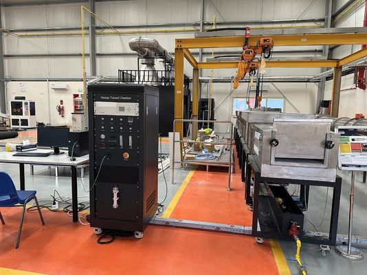 ASTME84 Tünel Fırın Gaz Metan Hava Kompresörü Laboratuvar Yangın Deneme Makinesi Koruma Sınıfı IP57