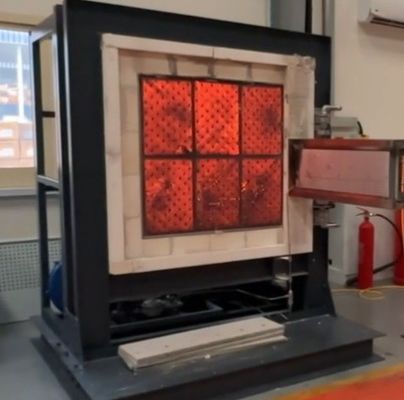 ASTME84 Tünel Fırın Gaz Metan Hava Kompresörü Laboratuvar Yangın Deneme Makinesi Koruma Sınıfı IP57