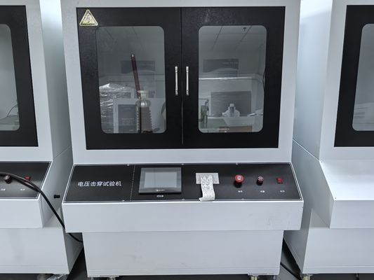 DX8388 Katı yalıtım malzemesi Elektrik Gücü Test Makinesi Sıcak damgalama tasarımı % 1 doğruluk