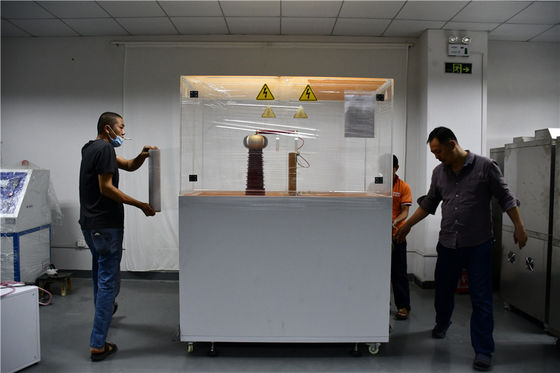 100KV IEC 60243 yalıtım malzemesi Elektrik Gücü Test Ekipmanı Laboratuvar Test Makinesi