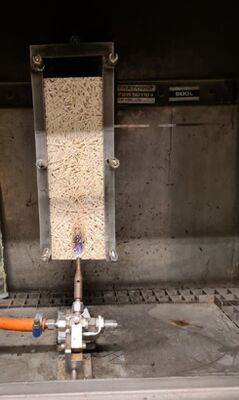 EN ISO 11925 İnşaat malzemelerinin yanıcılık testi - Tek yangın kaynağı testi