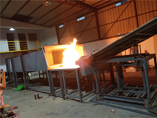 380V 50HZ Güç kaynağı İnşaat malzemeleri için Yangın Deneme Ekipmanı UL790 Standartı