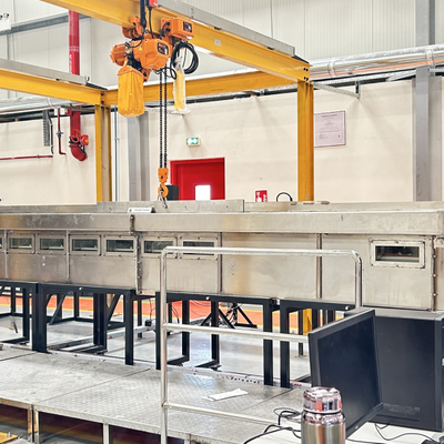 ASTM E84 Alev Yayılma Test Odası Plenum Kablo Duman Yoğunluğu UL910 Steiner Tüneli 7.6m